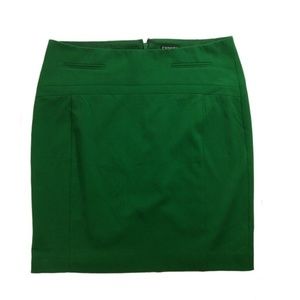 Express Kelly Green Pencil Skirt